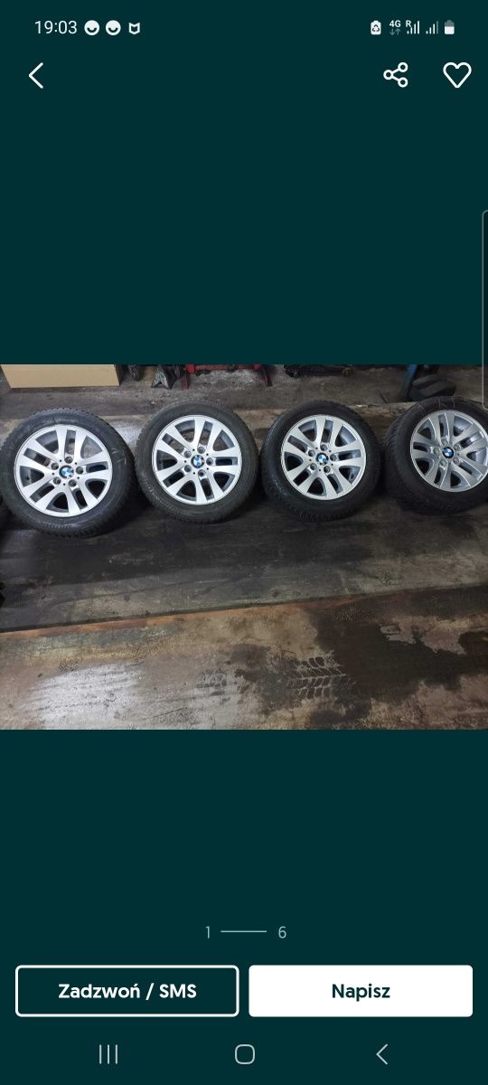 Felgi + opony zimowe Brigestone Bmw