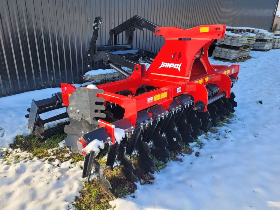 Nieużywany agregat talerzowy 3 m nowy z hydropakiem, brona talerzowa