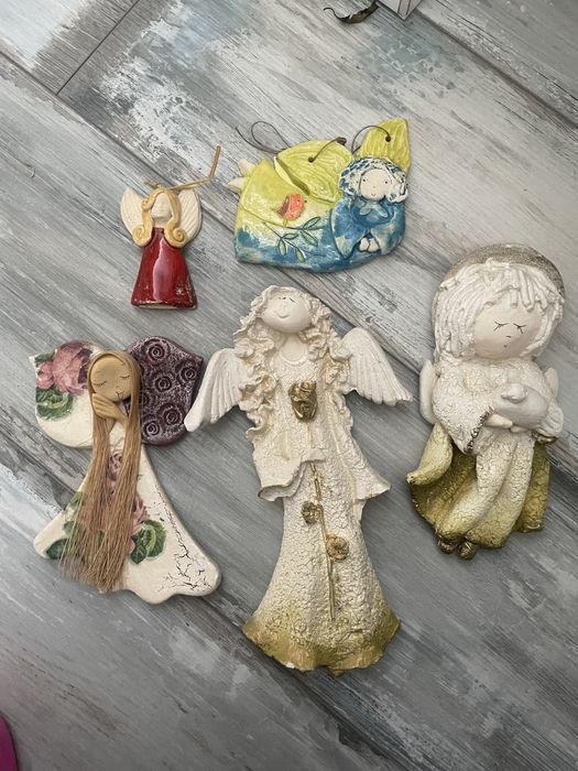 Aniołki ceramiczne glina