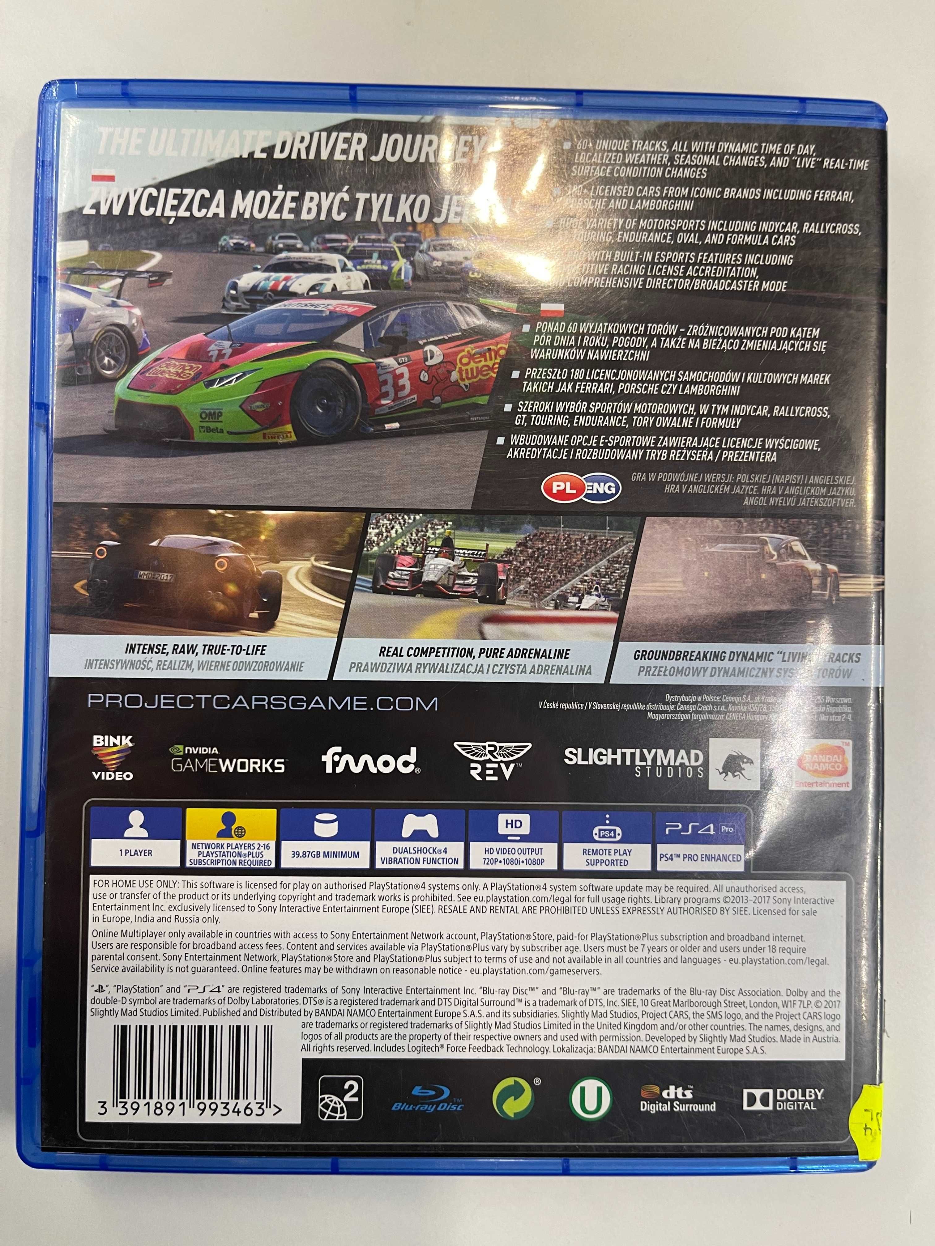 Project Cars 2 PS4