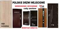 Drzwi wejściowe do mieszkania -ZEWNĘTRZNE z montażem-wewnątrzklatkowe