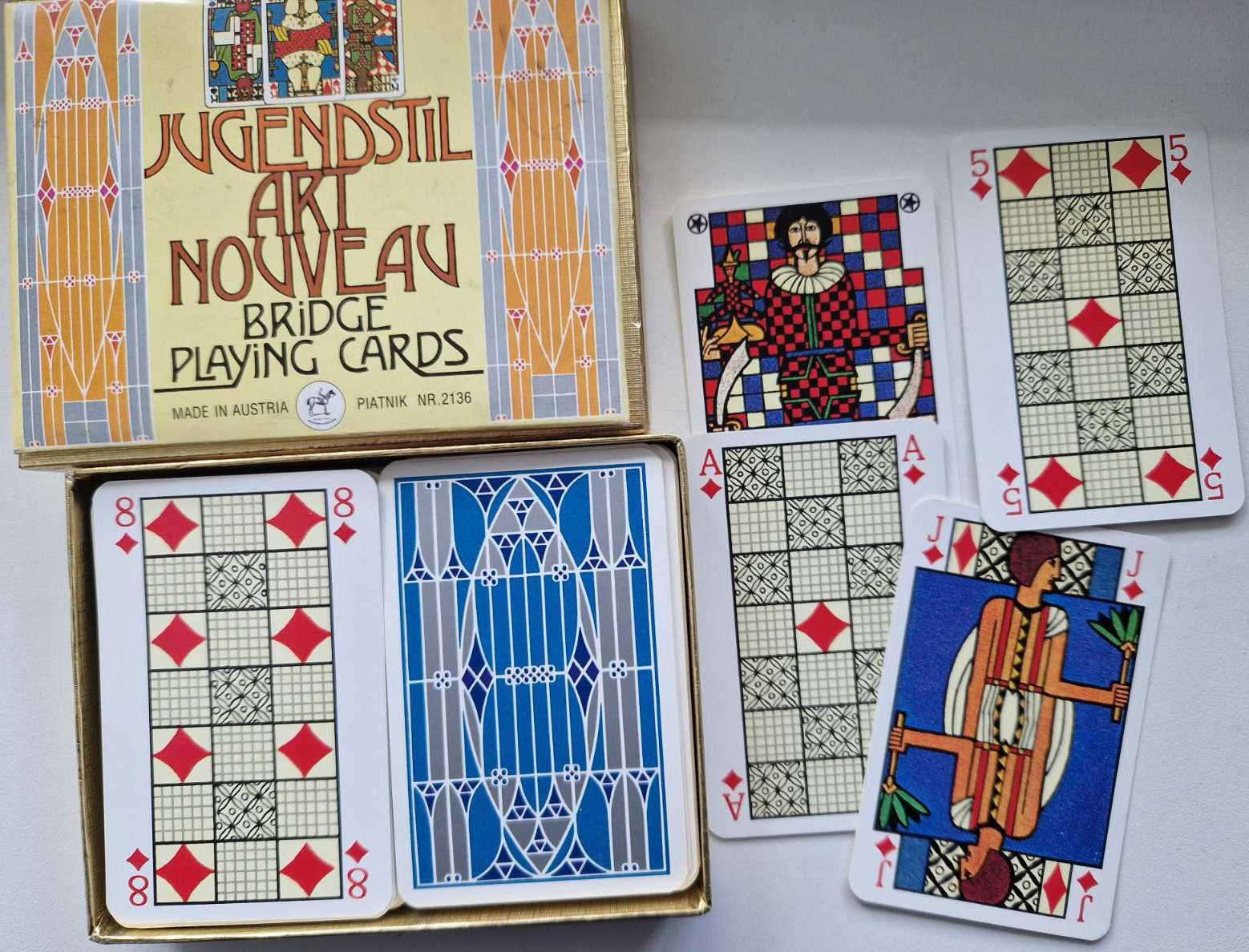 Карты игральные коллекционные 90е года Piatnik "jugendstil art nouveau
