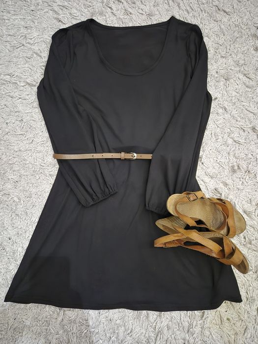 sukienka Bonprix 38 black #modnelato #rozcieciaNArekawach
