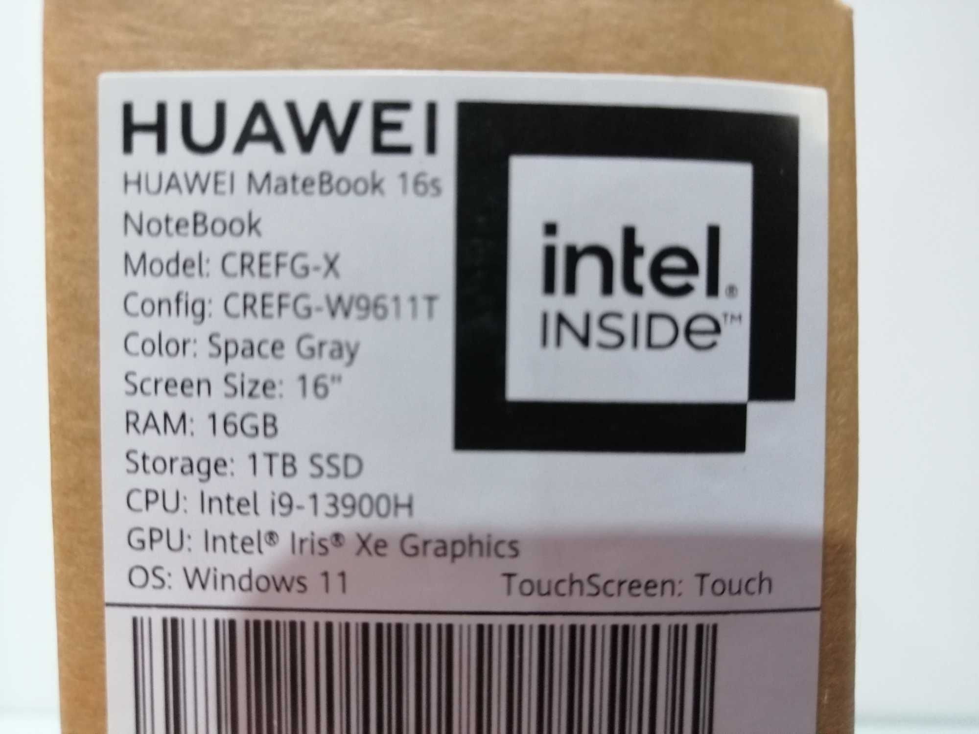 Huawei MateBook 16s Inter Core i9  16GB/1TB SSD NOWY!!!