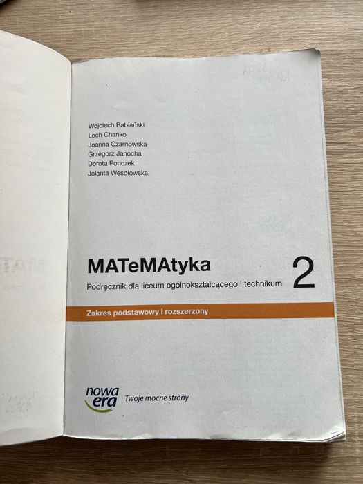 Matematyka 2 podrecznik zakres podstawowy i rozszerzony Nowa Era 2020