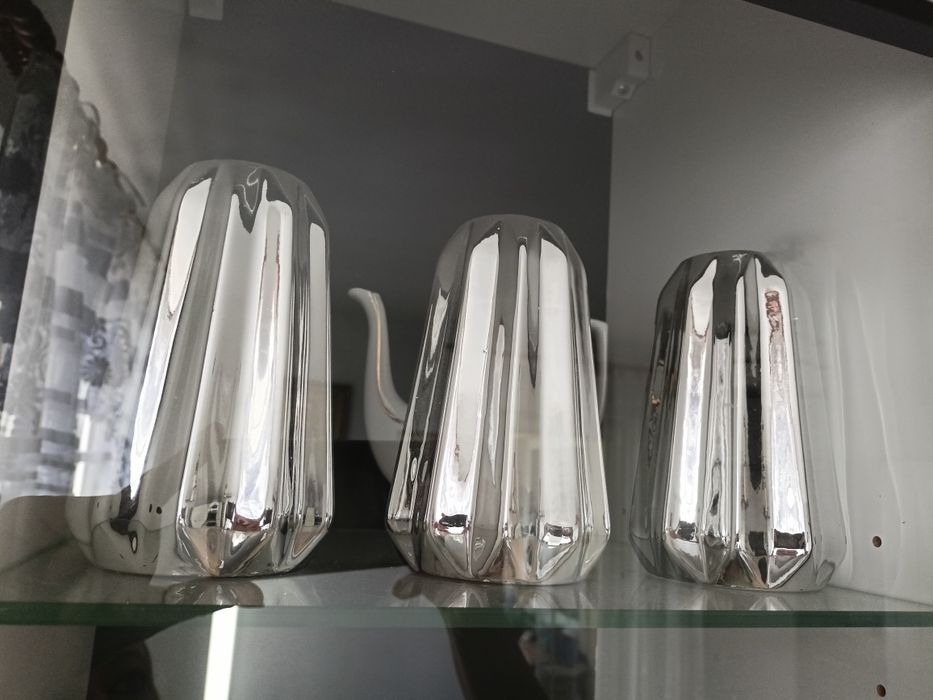 Srebrna świecąca dekoracja Glamour