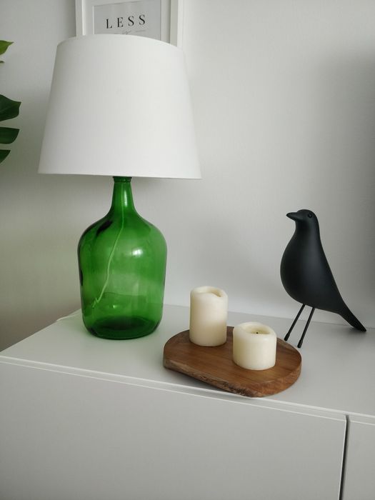 Candeeiro garrafão verde