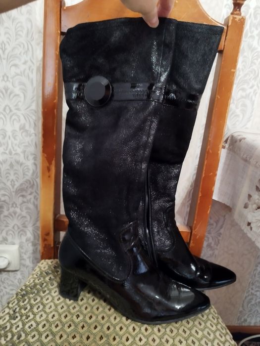 Чоботи весня/осінь кожаная 39р.