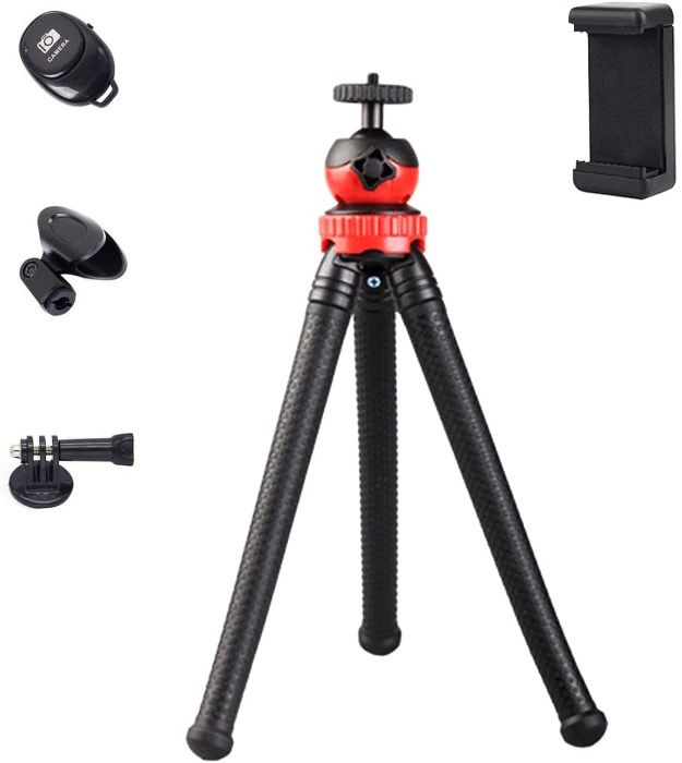 Mini tripé flexivel Gorillapod Com comando e suporte telemovel NOVO