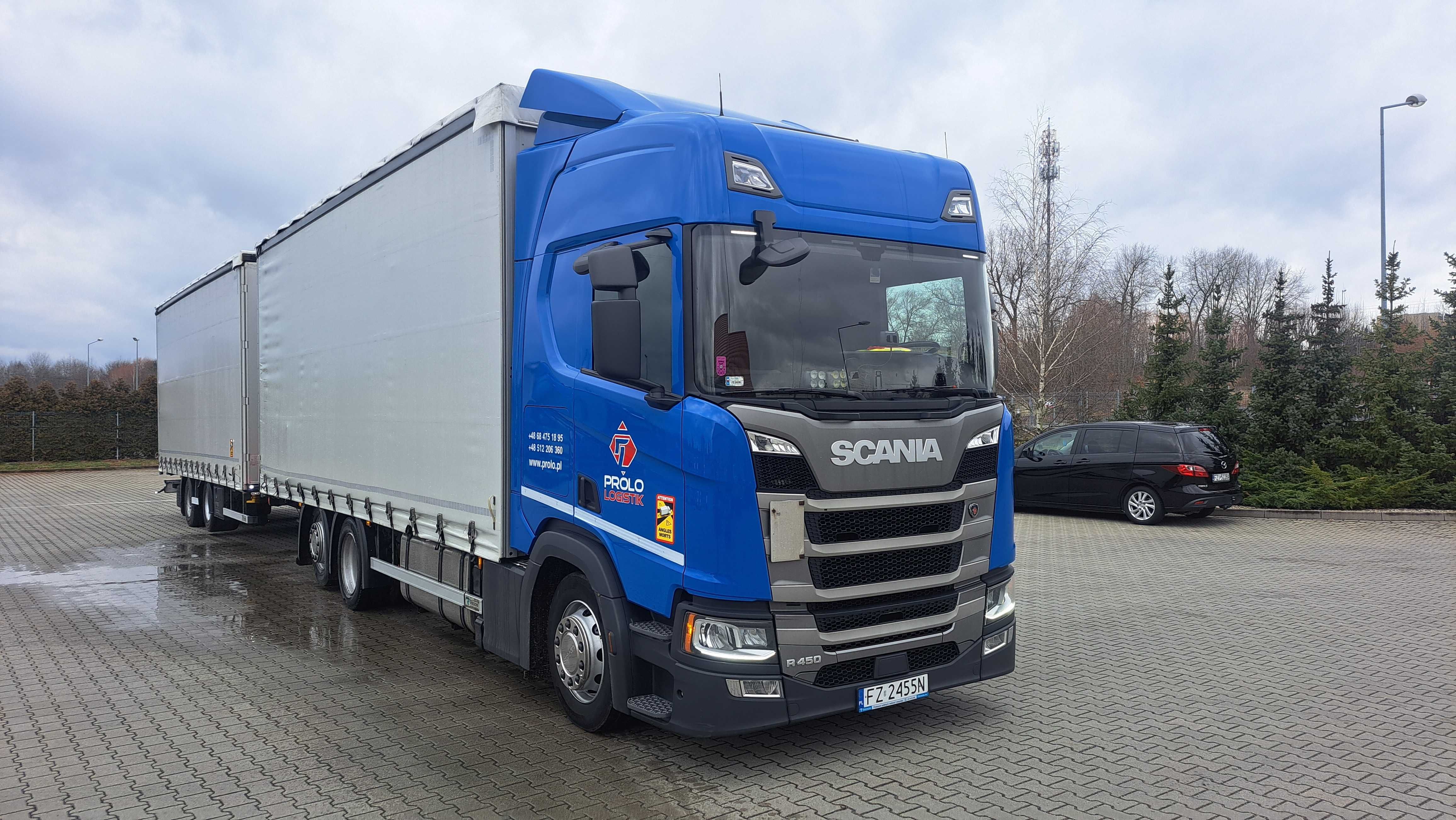 JUMBO Tandem Scania R 450, po kontrakcie, full LED, klima 2020