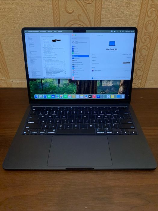 Macbook Air 13.6” M2 16/256Gb Акб: 100% Midnight