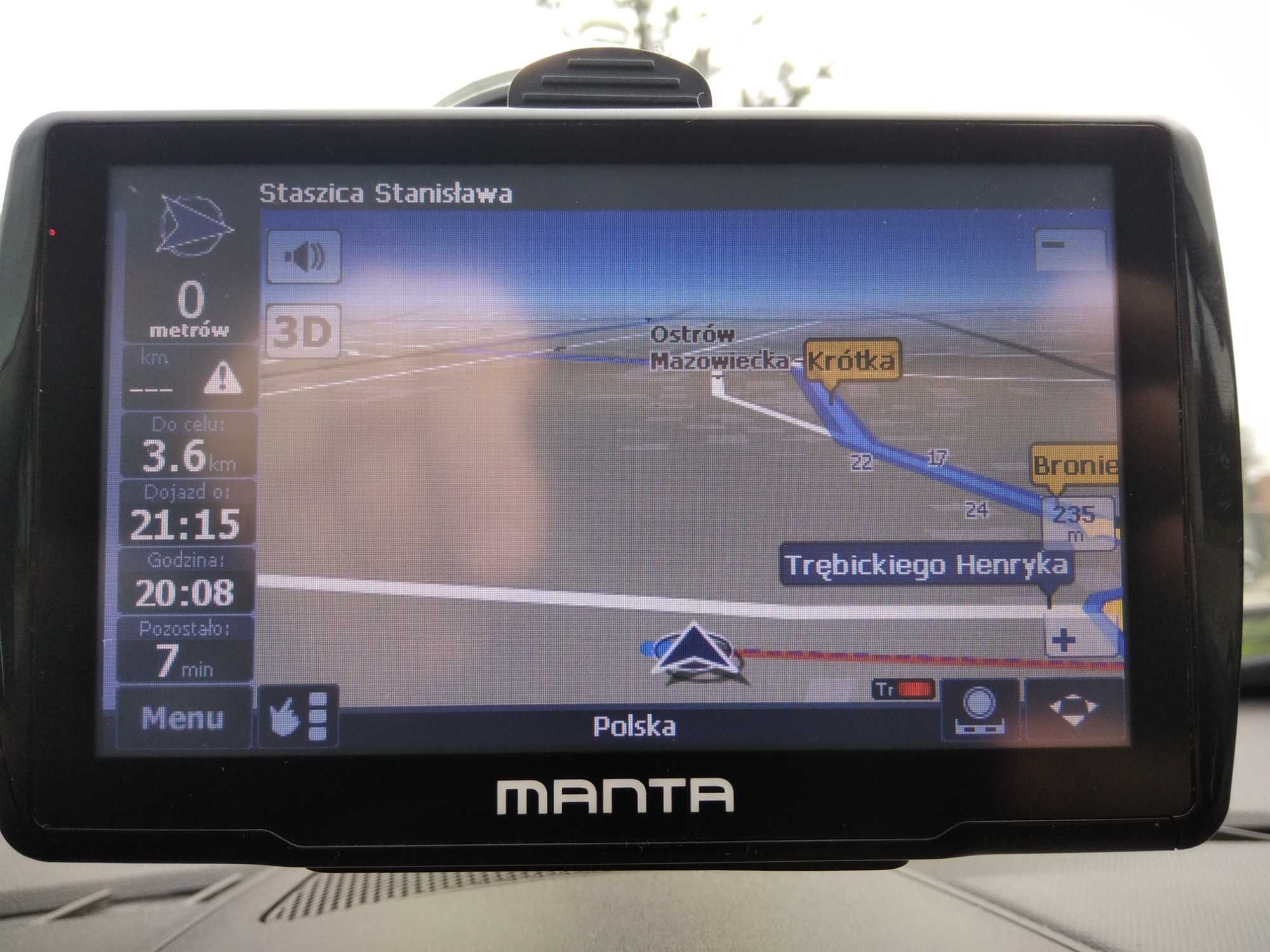 Odtwarzacz MANTA GPS 560 - Nawigacja