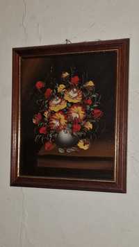 Quadro com vaso de flores