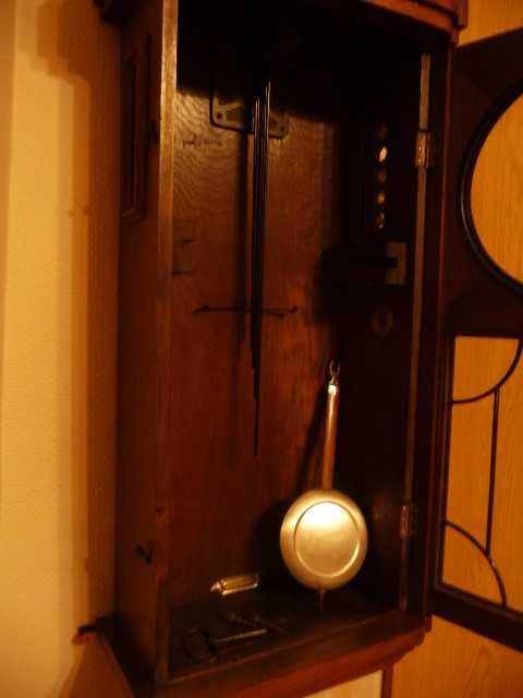 Piękny, duży zegar kwadransowy Junghans, sprawny,antyk, po renowacji