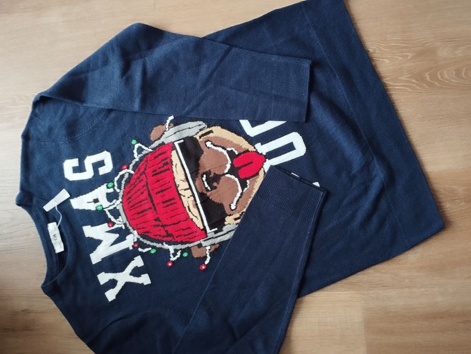 Sweter świąteczny chłopięcy 158/164, nowy