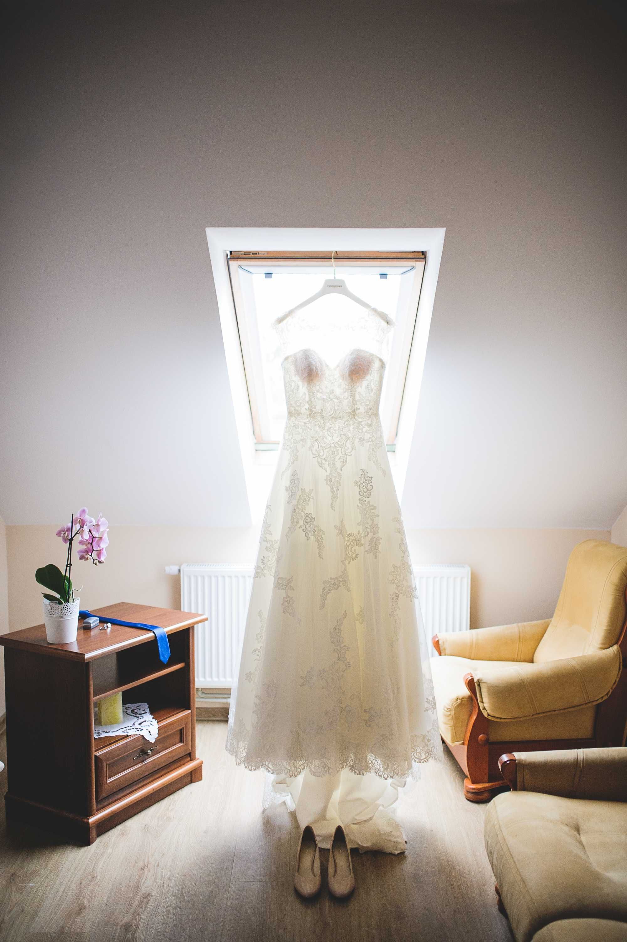 Pronovias Keyla 38, 175+6cm off-white A, Warszawa/Sochaczew/Wrocław
