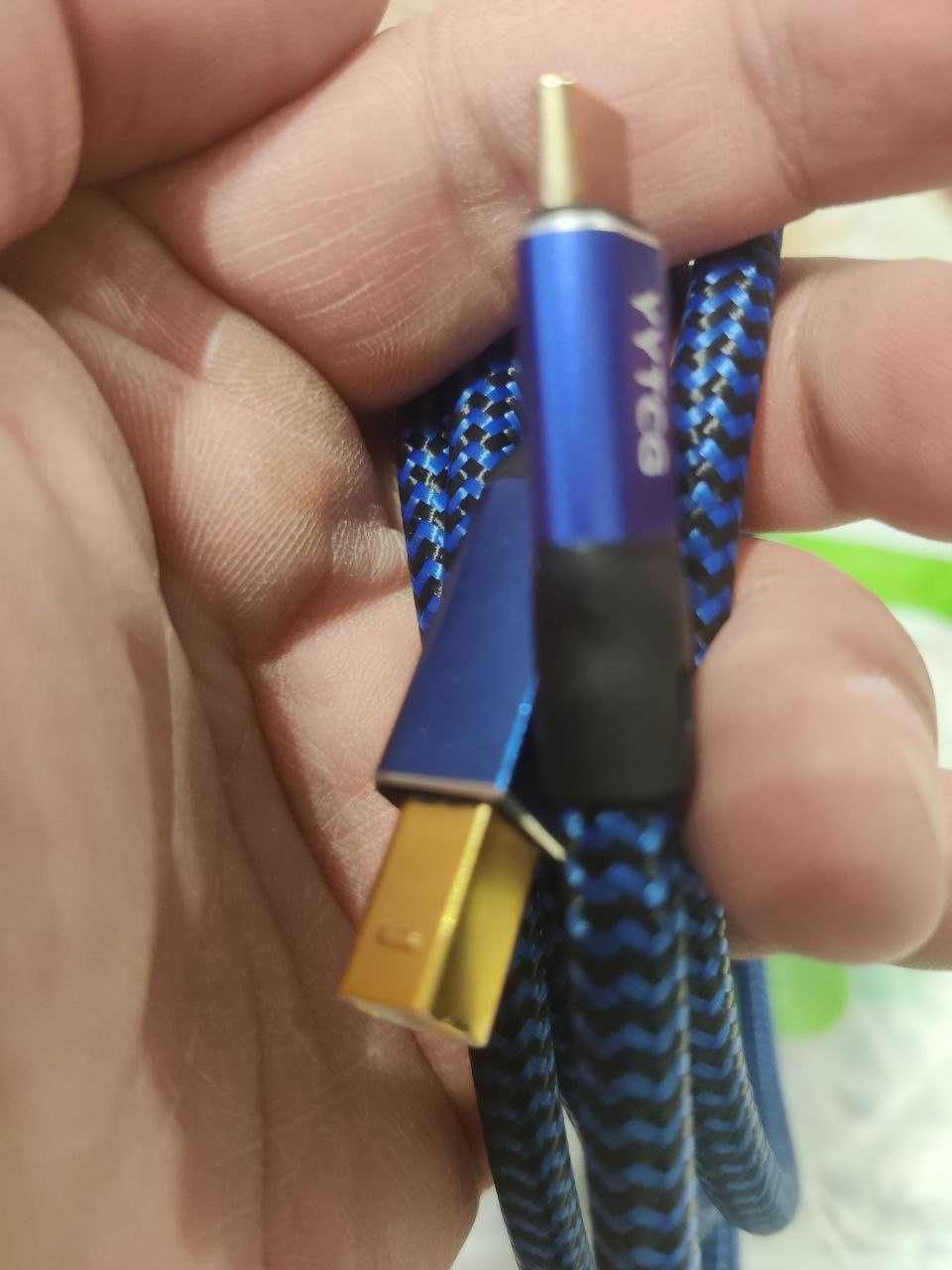 Hi-Fi кабель ЦАП DAC YYTCG Black Alpha Blue Silver C-B C-C 1 м и 2 м