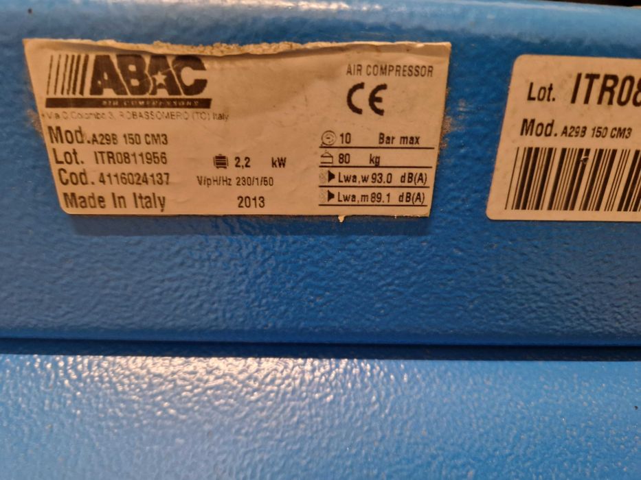 Sprezarka kompresor abac150l