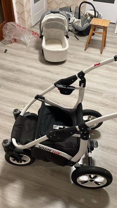 Wózek 3w1 White Lux