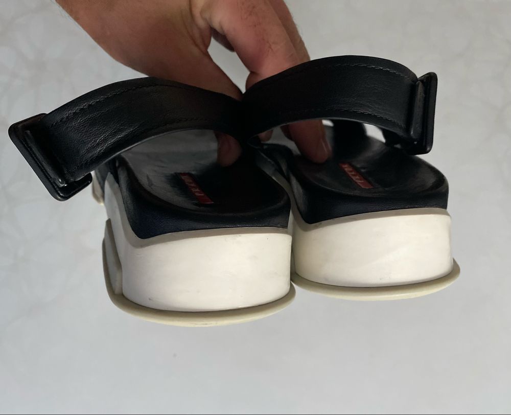 Боссоножки кожаные Prada Оригинал Размер 36,5 37 - 23,5 см