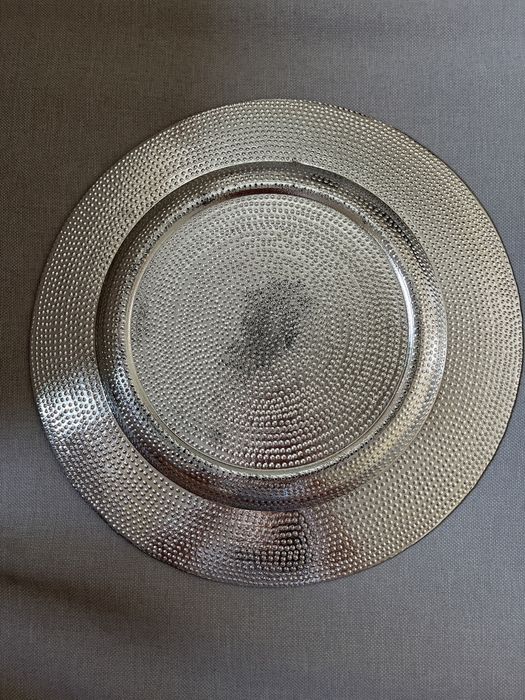 Home&you talerz srebrny czarny