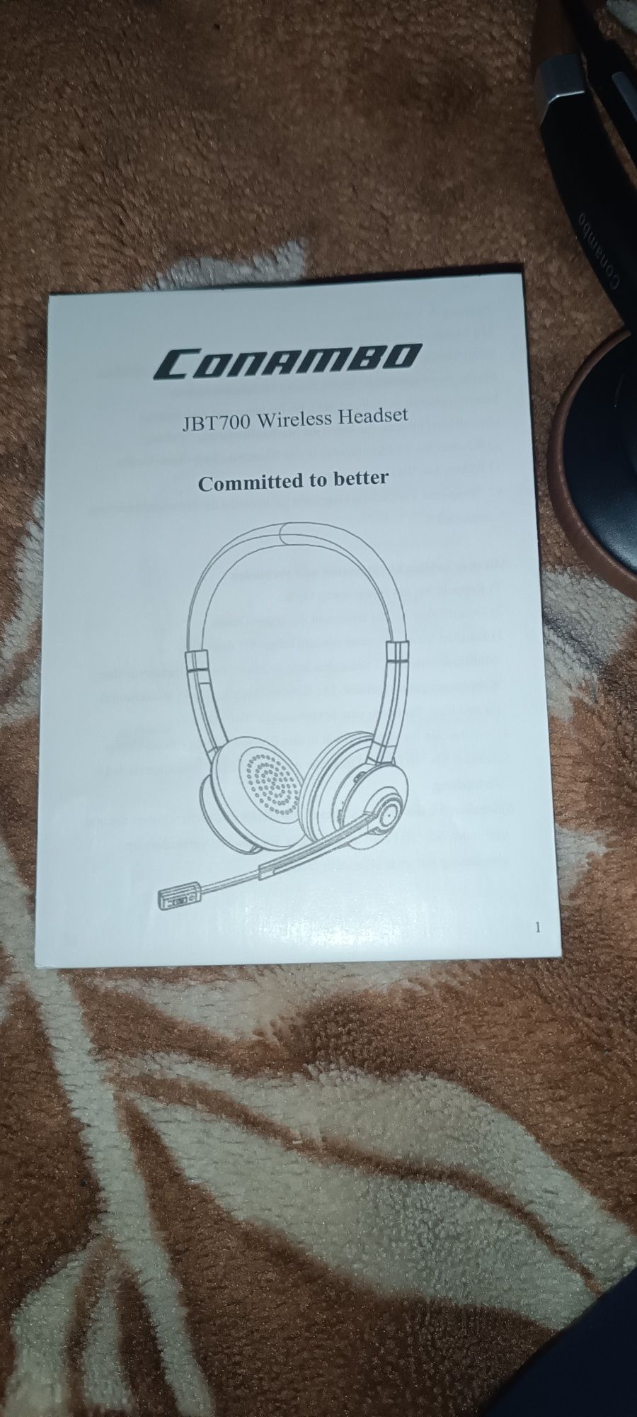 Słuchawki bezprzewodowe nauszne Conambo JBT700
