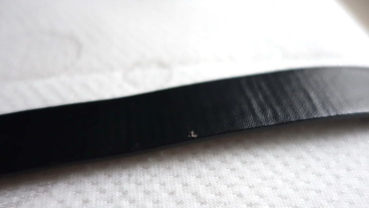 Pasek czarny 2,5cm XS/S, pasek na gumie