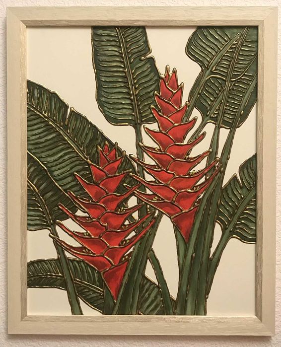 Живопис картина / Natale Air / #48 / Мixed media Art / 2023 / 40/50