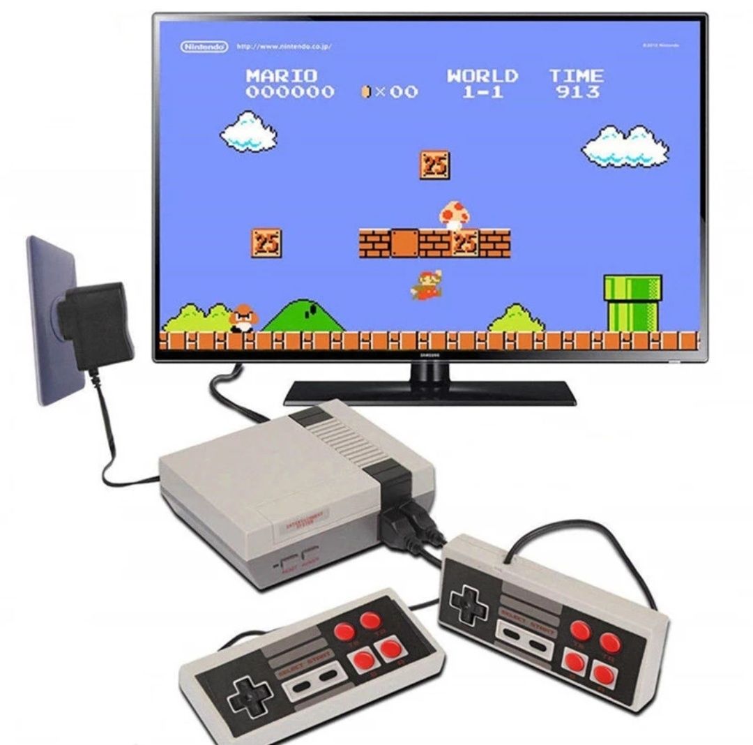 Consola videojogos retro incluí 620 jogos e 2 comandos (Novo)