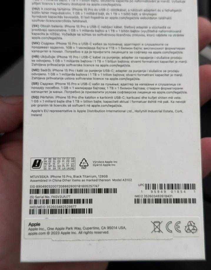 iPhone 15 Pro, 128 ГБ