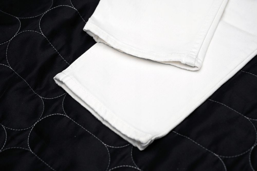 GAP | SUPER HIGH RISE 3/4 | Piękne Białe Jeansy Damskie Skinny | r.26R