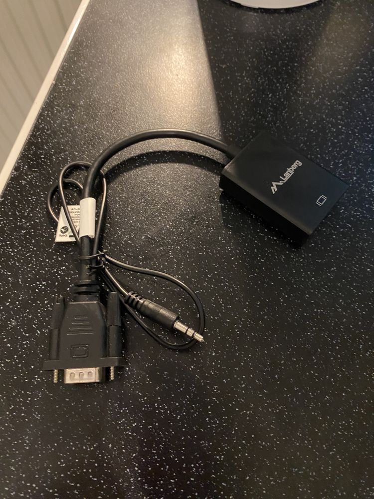 Kabel HDMI do VGA Lanberg AD-0021-BK