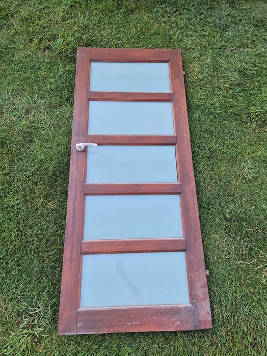 Drzwi wewnętrzne drewniane – 5 sztuk (pełne i przeszklone)