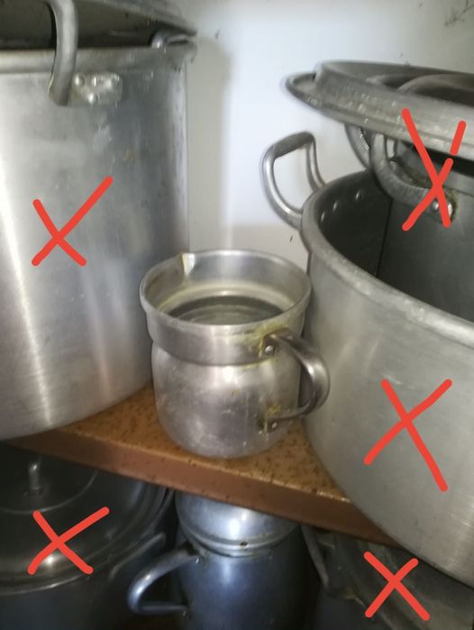 Lote de tachos e panelas