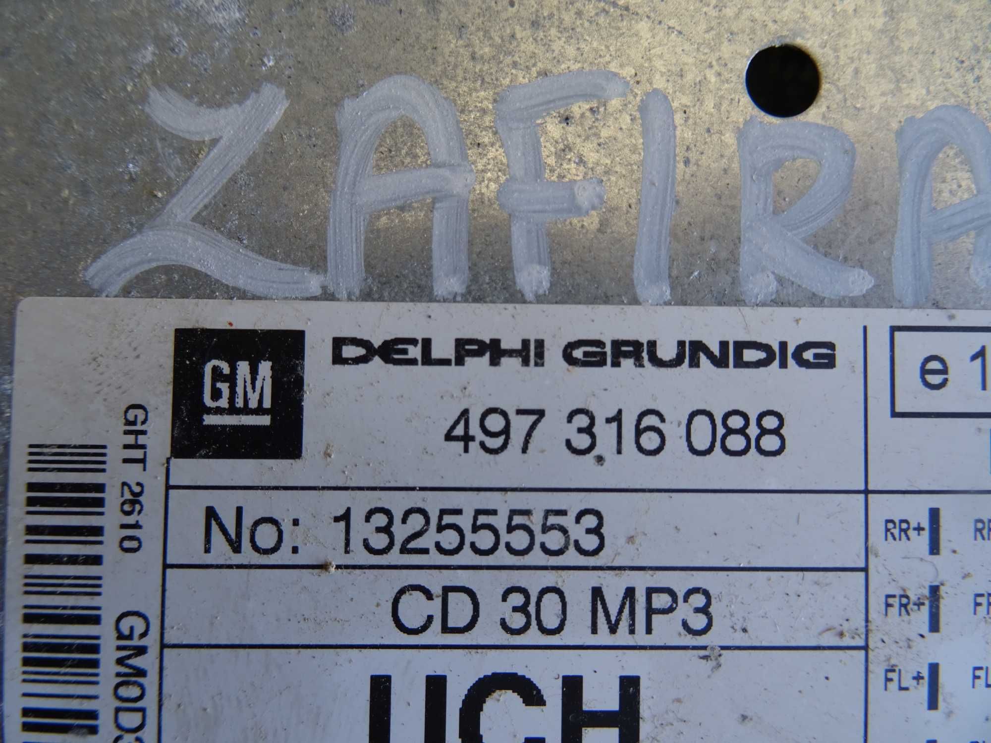 Radio CD30 Opel Zafira B
