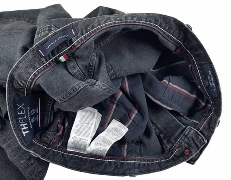Męskie jeansy Tommy Hilfiger Houston -Slim szare nowe oryg. - W34/L30
