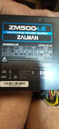 Блок питания ZALMAN ZM-500LE
Продам БЖ зі свого старого комп'ютера