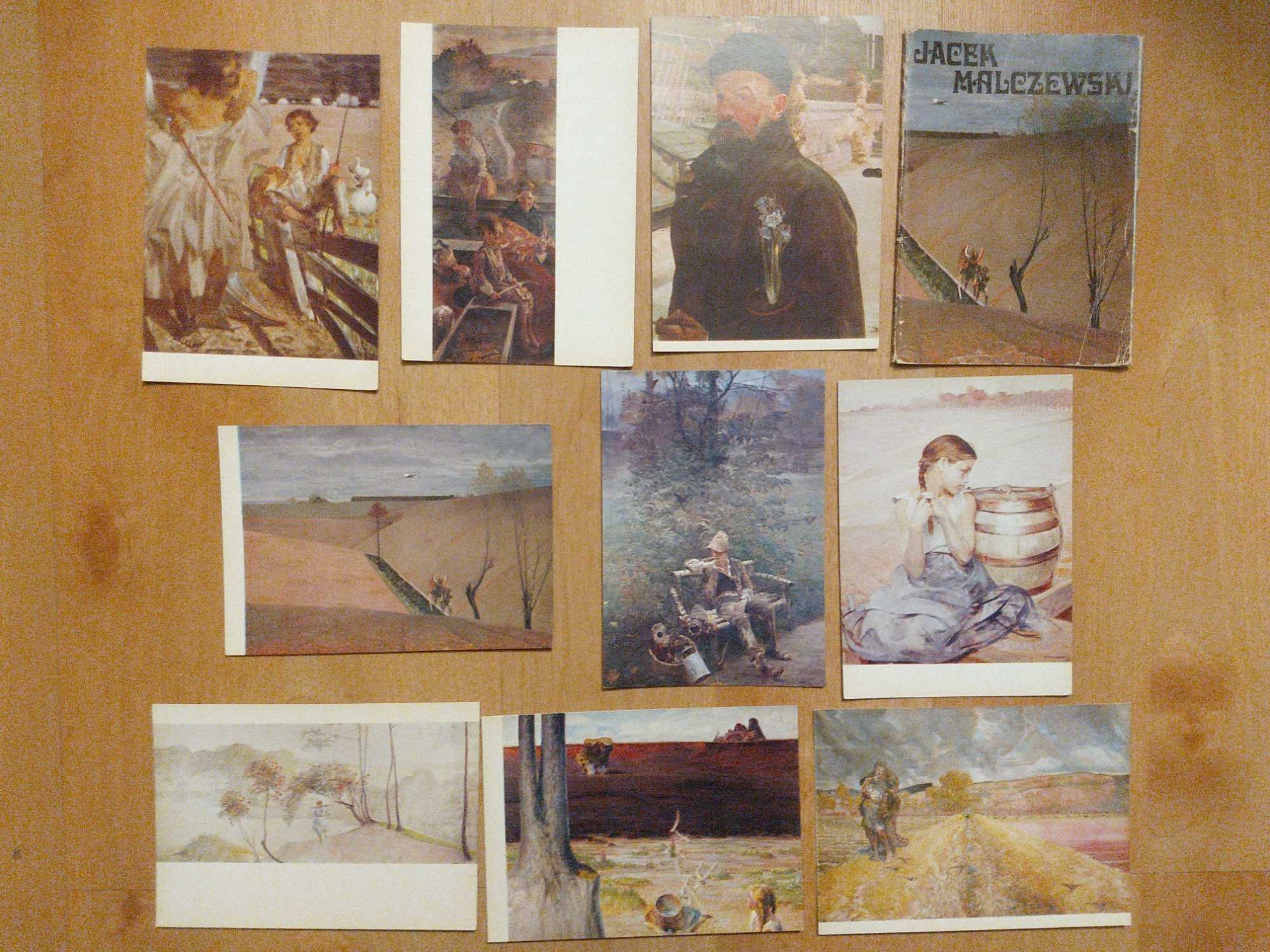 Pocztówki Jacek Malczewski album 9 sztuk