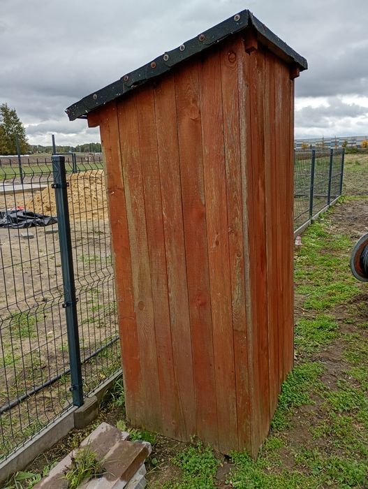 Wychodek WC na budowę toaleta drewniana