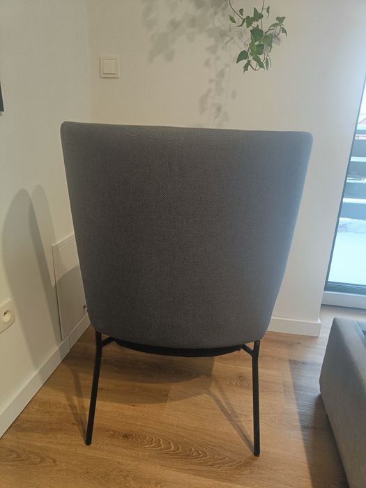 Fotel uszak szarości loft