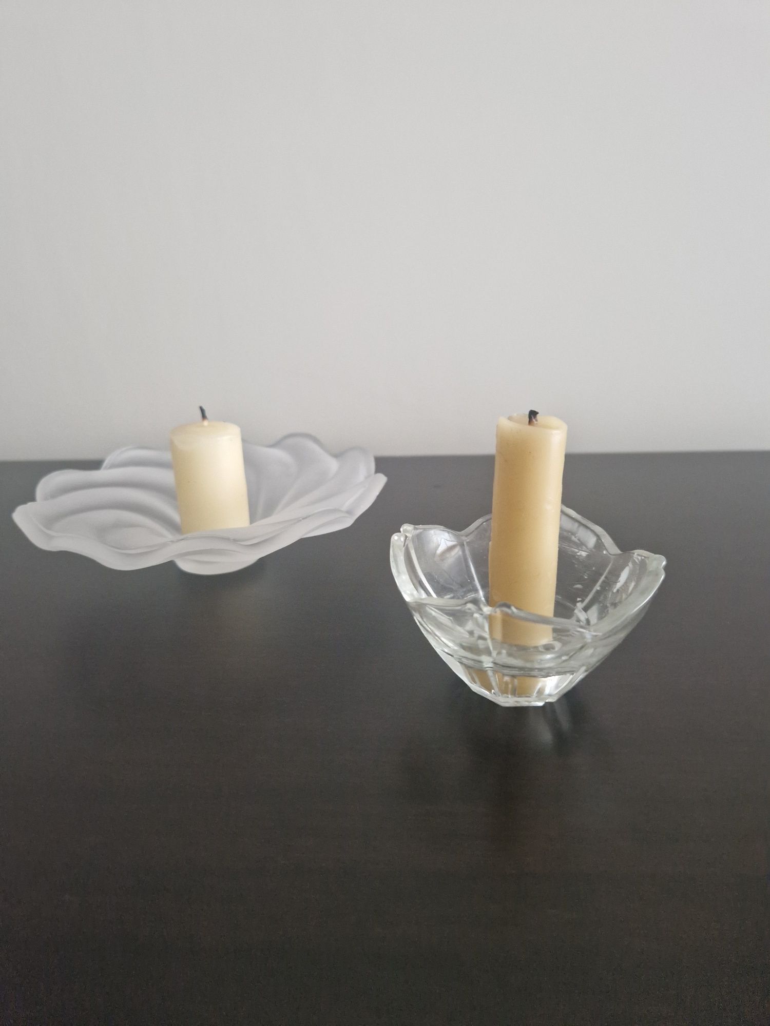Porta-velas de vidro