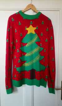 świąteczny sweter z choinką