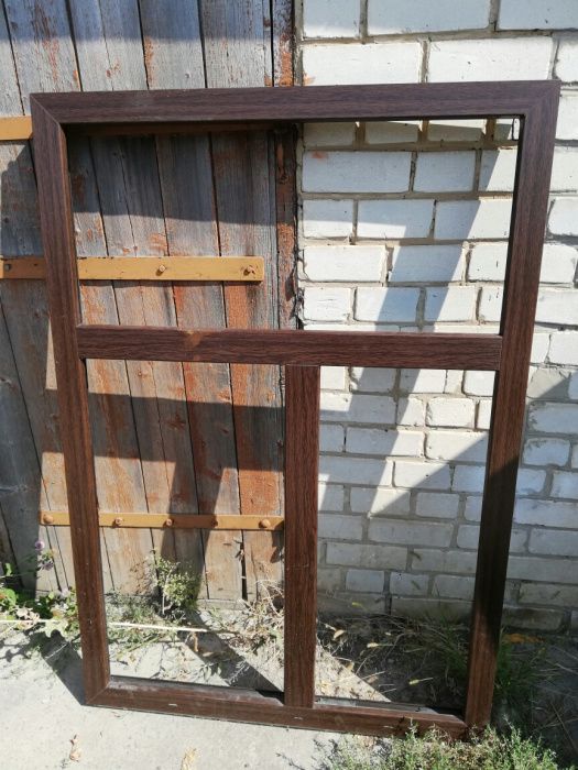 Окно ПВХ морёный дуб