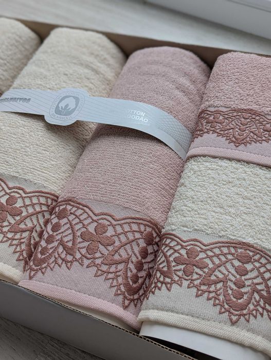 Conjunto de toalhas banho / WC 100% algodão