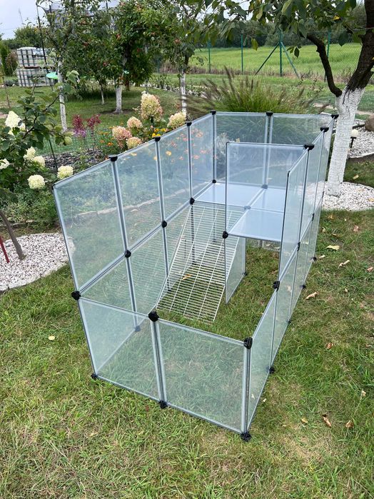 Duża klatka kojec wybieg dla świnki królika zwierząt panelowa NOWA