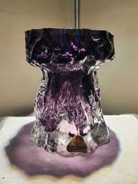 wazon ingrid glass vintage art deco szkło fiolet