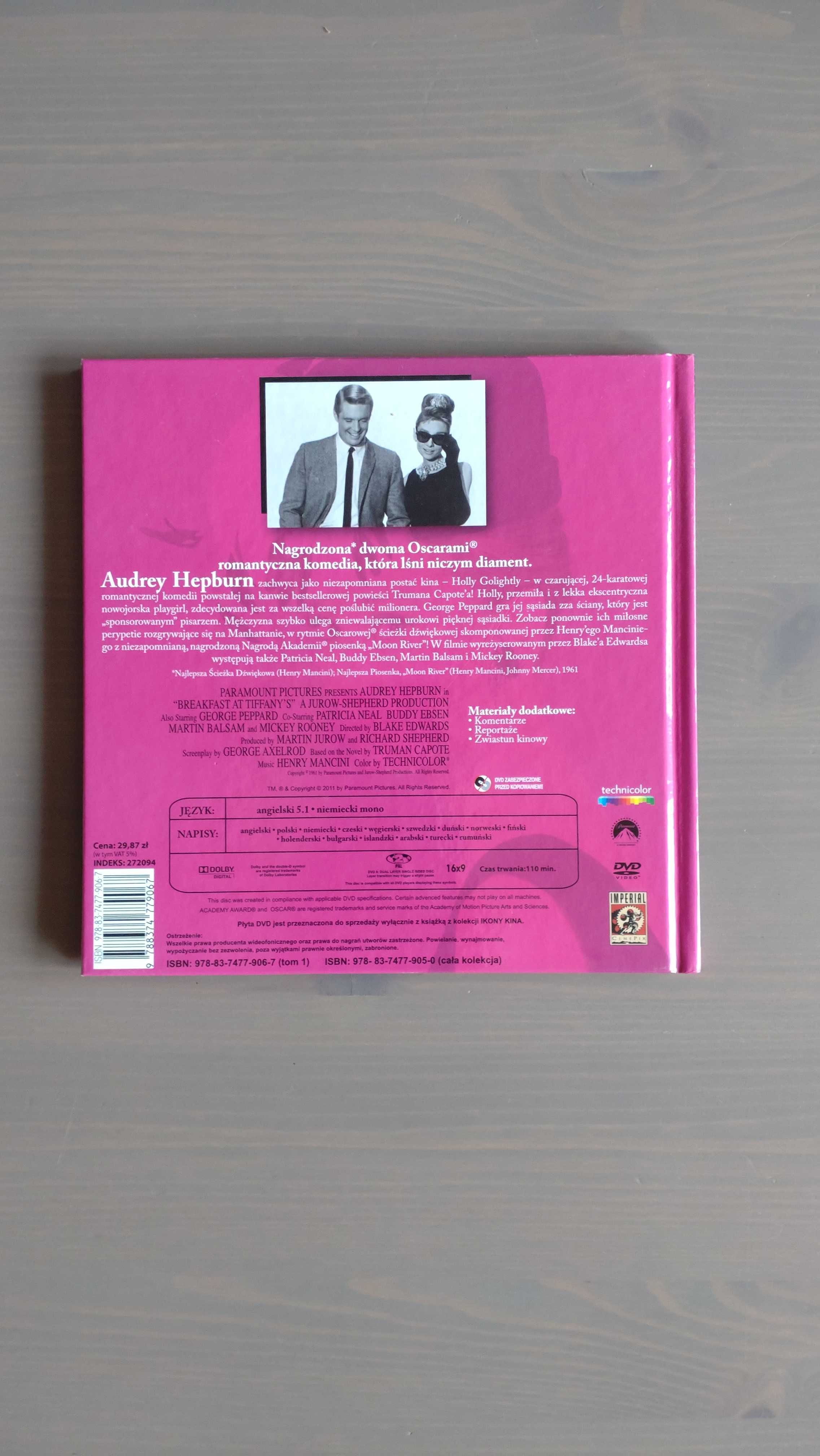 Film "Śniadanie u Tiffany'ego" na płycie DVD