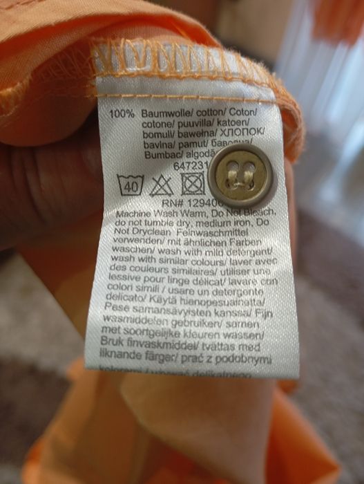 Koszula bawełniana tunika z rękawami na 3/4 Bonprix 44 XXL tunika