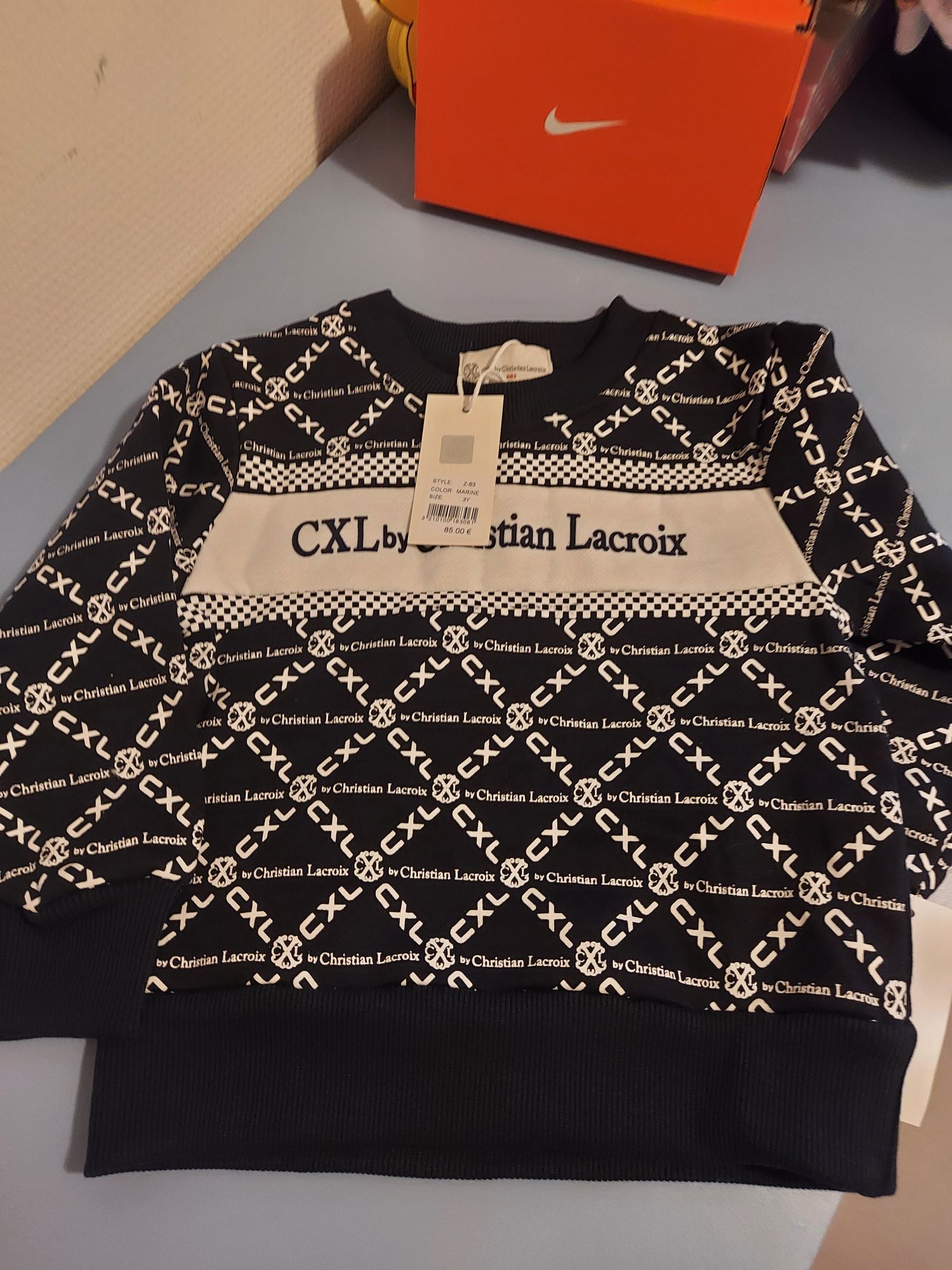 Фирменный оригинал свитер свитшот толстовка худи Christian Lacroix