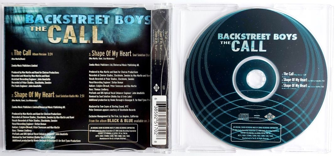 CDs Backstreet's Boys The Call 2000r